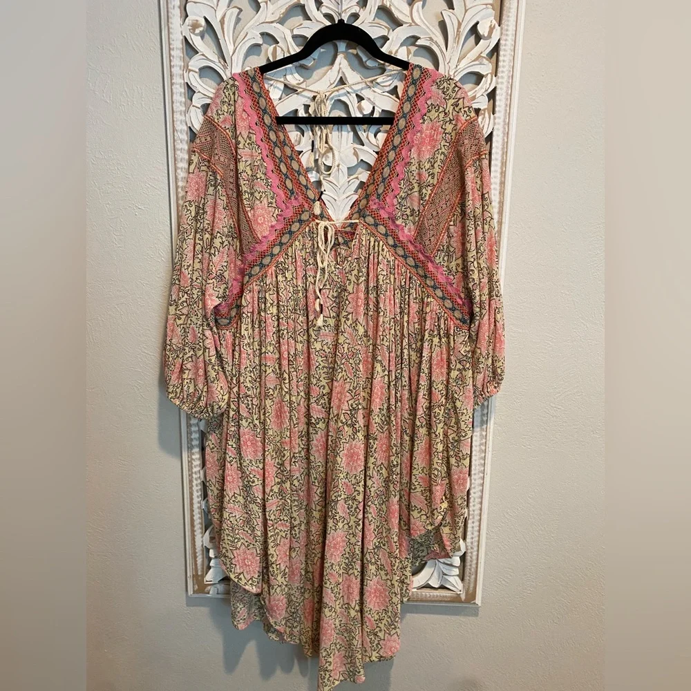 Free people moon child bohemian dress - Picture 3 of 4